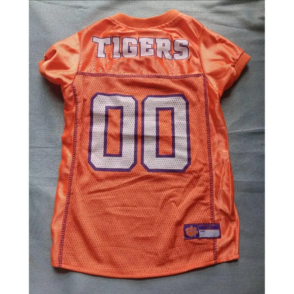 Clemson Tigers Small Dog Shirt Orange Football Fan Team Spirit Collegiate Pet